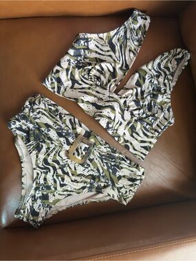 ZINGARA High-Waisted Swim Set Jungle Print